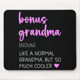 Bonus grandma definition cute mother's day noun mouse pad