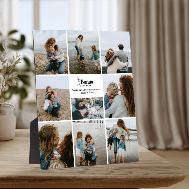 Bonus Mama Custom Photo Collage Plaque (Creator Uploaded)