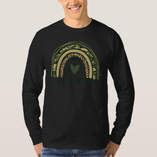 Bonus Mama Leopard Rainbow Step Mum T-Shirt