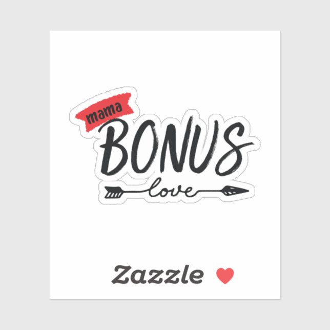 Bonus Mama Sticker | Step Mum | Water Bottle  (Sheet)