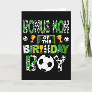 Bonus Mom Of The Birthday Boy Soccer Player Game D Card