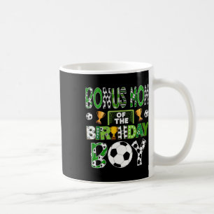 Bonus Mom Of The Birthday Boy Soccer Player Game D Coffee Mug