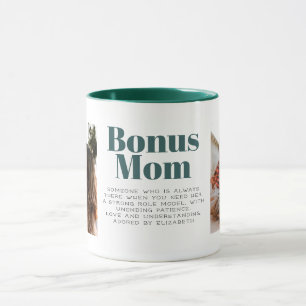 Bonus Mom Typography Customized  Mug