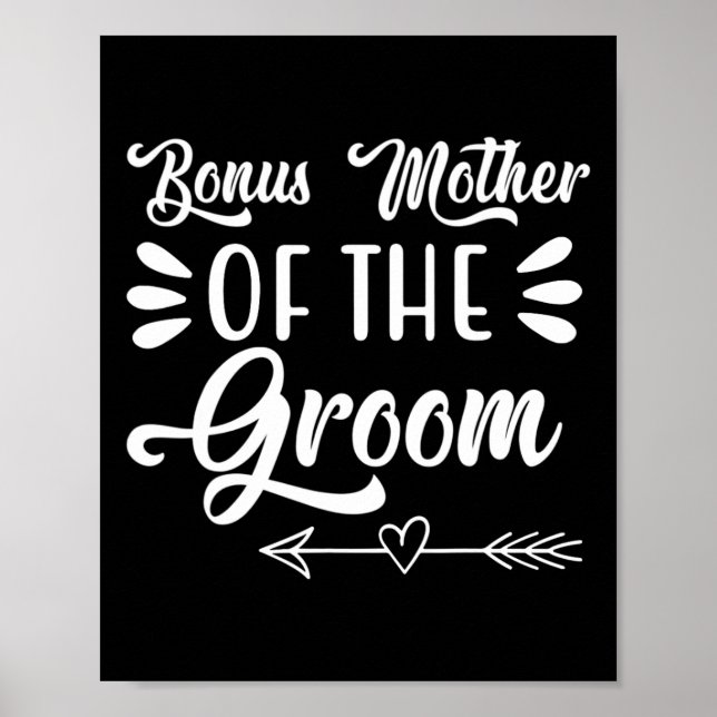 Bonus Mother Of The Groom Wedding Party Family Bri Poster (Front)