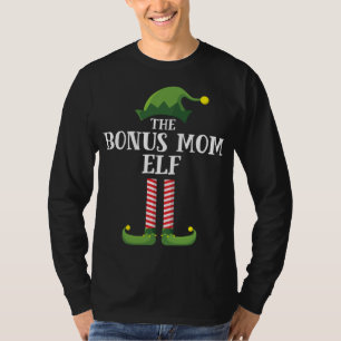 Bonus Mum Elf Matching Family Christmas Party Paja T-Shirt