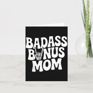 Bonus mum funny step mum mother's day funny card