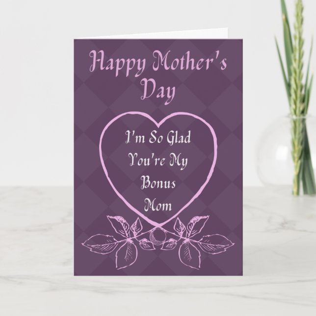 Bonus Mum Mother's Day Card (Front)