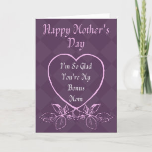 Bonus Mum Mother's Day Card