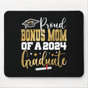 Bonus Mum Of A 2024 Graduate Cl Senior Graduation Mouse Pad