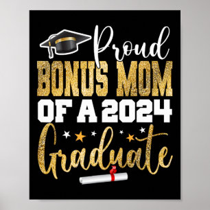Bonus Mum Of A 2024 Graduate Cl Senior Graduation  Poster