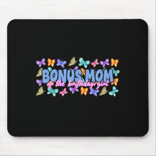 Bonus mum of the birthday girl butterfly family mouse pad