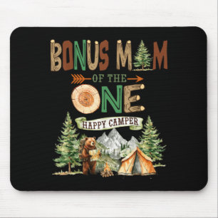 Bonus mum of the one happy camper 1st birthday mouse pad