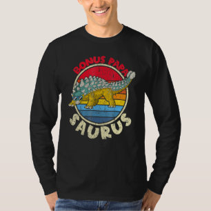 Bonus Papa Saurus I Ankylosaurus Dinosaur I Family T-Shirt
