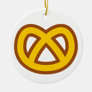 Bonus Pretzel Ceramic Tree Decoration