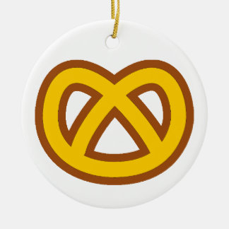 Bonus Pretzel Ceramic Tree Decoration