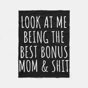 Bonus Step Mum Mothers Day From Stepdaughter Steps Fleece Blanket