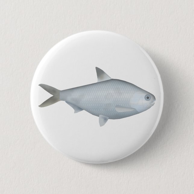 Bony Bream 6 Cm Round Badge (Front)