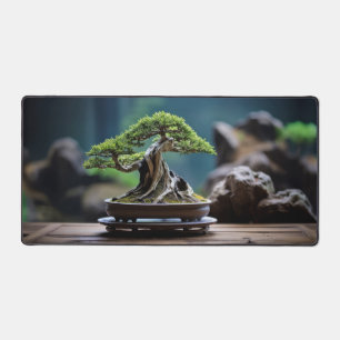 Bonzai Plant Tranquil Peaceful Nature Desk Mat