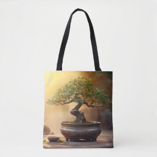 Bonzai Plant Tranquil Peaceful Nature Tote Bag