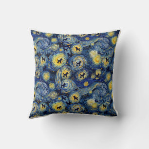 Boo22 Artist Poodle Boho Floral – Colourful Poodle Cushion