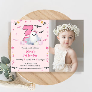 Boo 3rd Birthday  Invitation