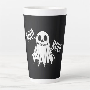BOO! – A Ghostly Grin Latte Mug