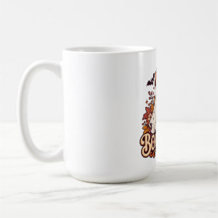 Boo and Brew Ghost Halloween Coffee Mug