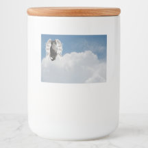 Boo Angel 7 x 5cm Food Container Label Set