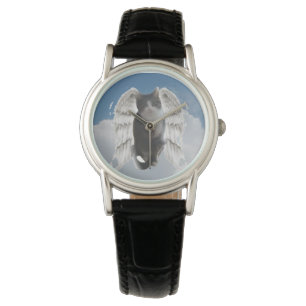 Boo Angel Women's Classic Black Leather Watch