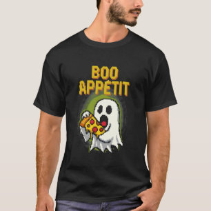 Boo Appétit Funny Pixel Art Ghost Foodie Pun Hallo T-Shirt