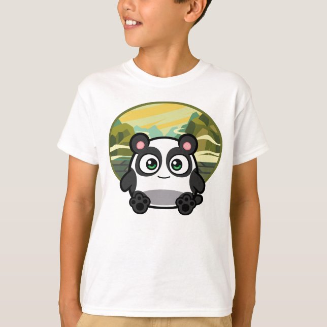 Boo as Panda Apparel T-Shirt (Front)
