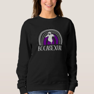 Boo Asexual Lazy Halloween Costume  Ace Ghost Lgbt Sweatshirt