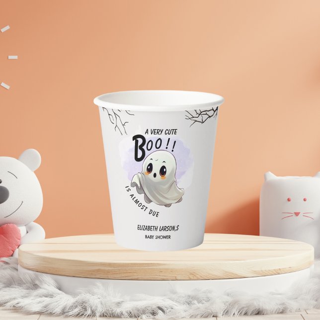 Boo Baby Shower Halloween themed Cute Party Paper Cups (Creator Uploaded)
