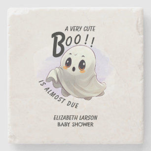 Boo Baby Shower Halloween themed Cute Party Stone Coaster