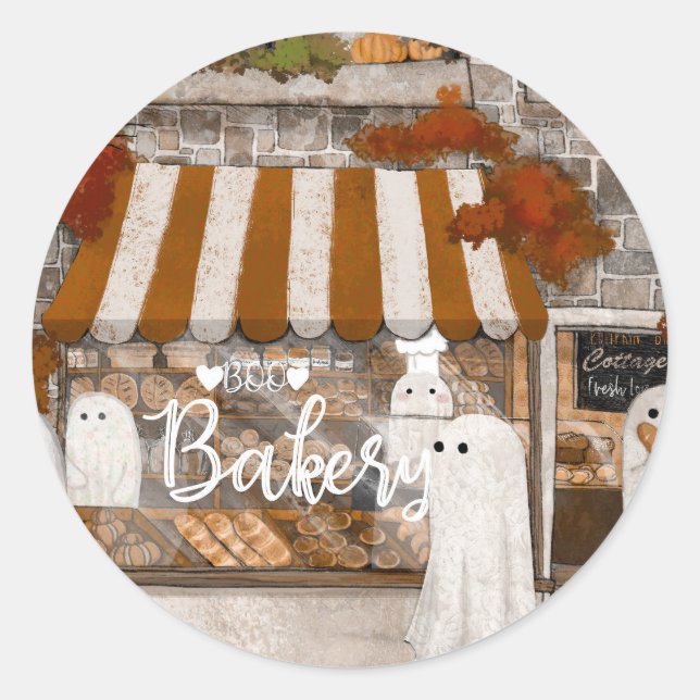 Boo Bakery Classic Round Sticker (Front)