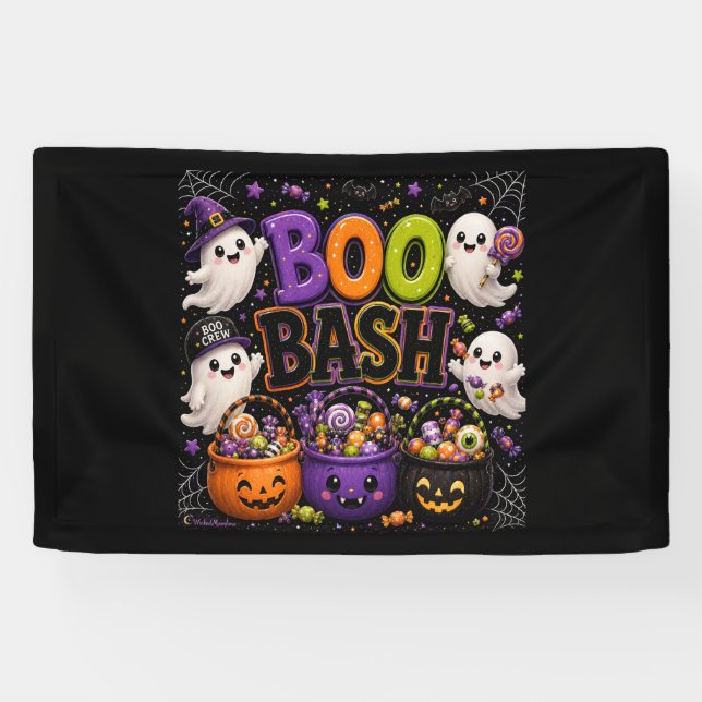 Boo Bash Party Banner (Horizontal)
