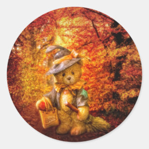 Boo Bear Classic Round Sticker
