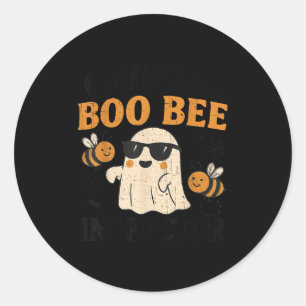 Boo-bee Inspector Lazy Diy Halloween Costume Funny Classic Round Sticker