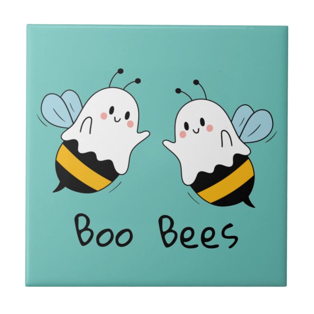 Boo Bees Ceramic Tile (Front)