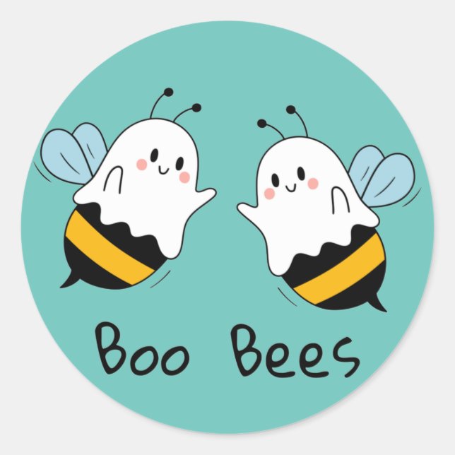 Boo Bees Classic Round Sticker (Front)