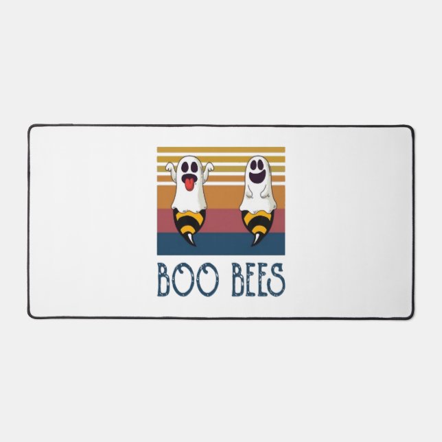 Boo Bees Couple Ghost Halloween shirt Desk Mat (Front)