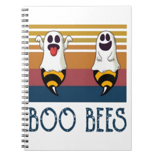 Boo Bees Couple Ghost Halloween shirt Notebook