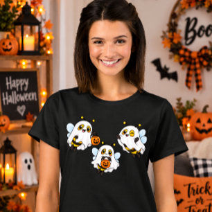 Boo Bees Cute Ghost Bees Halloween T-Shirt