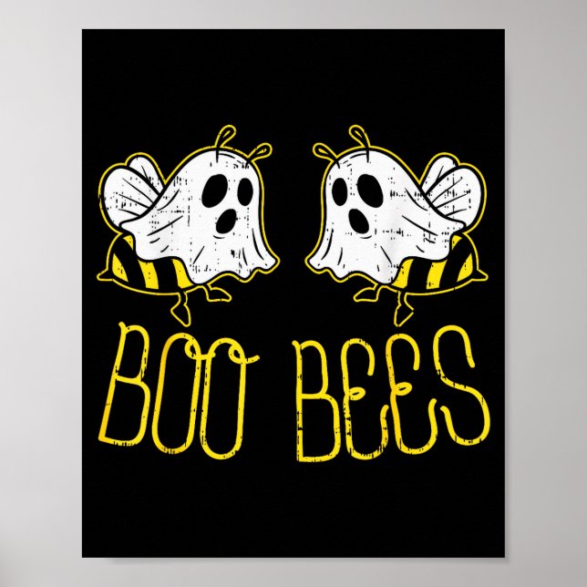 Boo Bees Funny Couples Halloween Costume For Adult Poster (Front)
