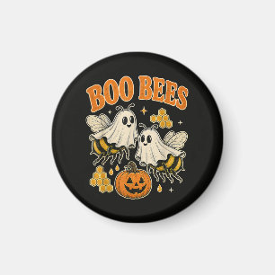 Boo Bees Funny Ghost Bee Pun Cute Halloween Magnet