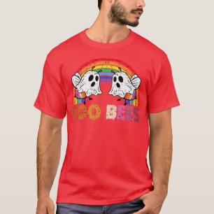 Boo Bees Funny Halloween Costume Lesbian Pride Fla T-Shirt