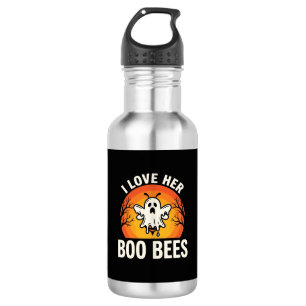 Boo Bees Halloween Ghost Bee Funny Design_1 532 Ml Water Bottle