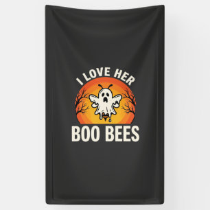 Boo Bees Halloween Ghost Bee Funny Design_1 Banner