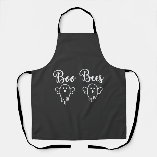Boo Bees Halloween Ghost Design Apron (Front)