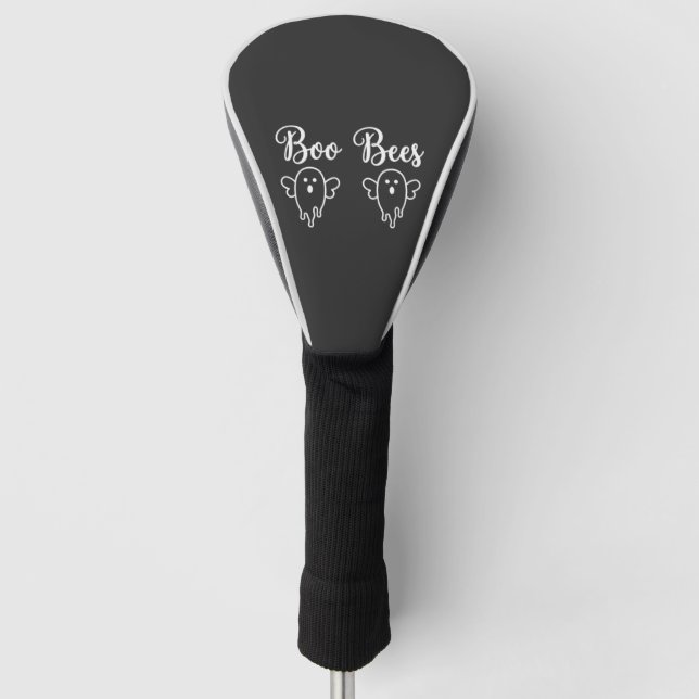 Boo Bees Halloween Ghost Design Golf Head Cover (Front)